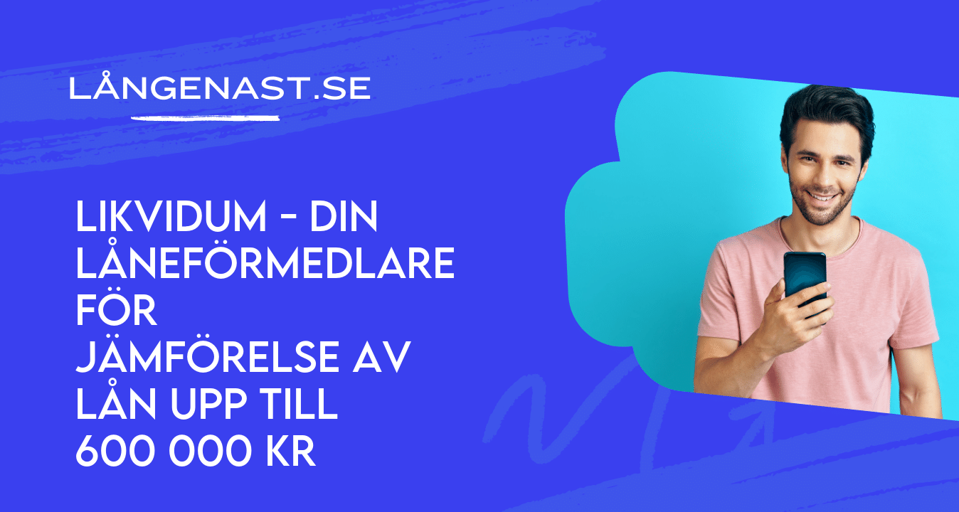 Likvidum Din laneformedlare for jamforelse av lan upp till 600 000 kr